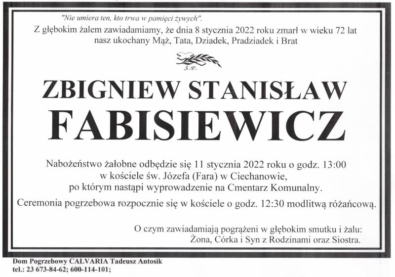 Zbigniew Stanisław Fabisiewicz