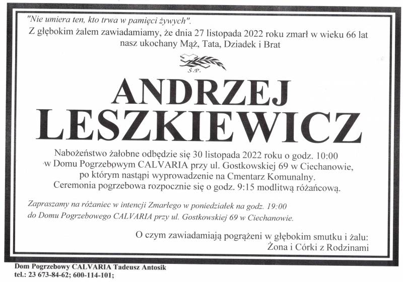 Andrzej Leszkiewicz