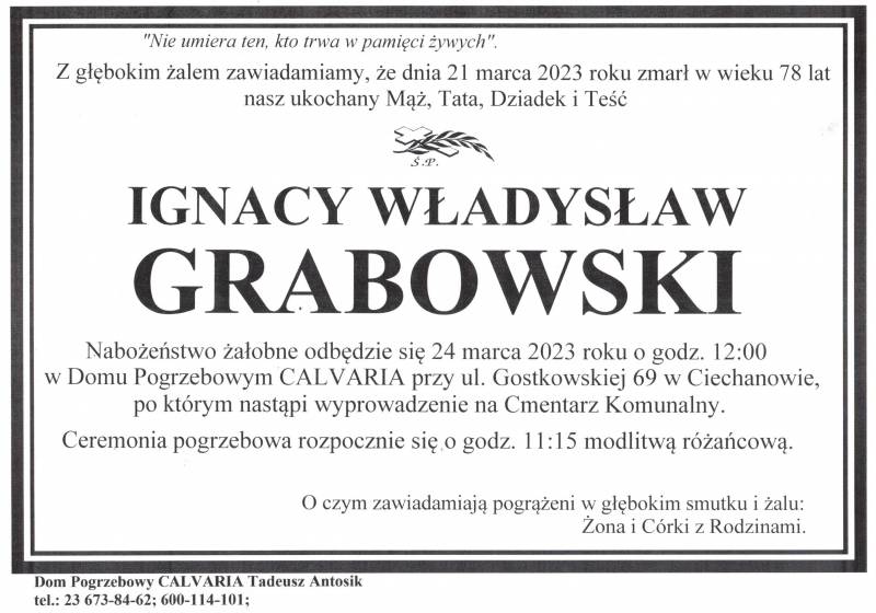 Ignacy Władysław Grabowski