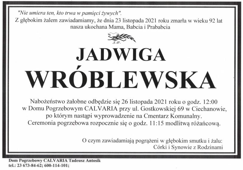 Jadwiga Wróblewska