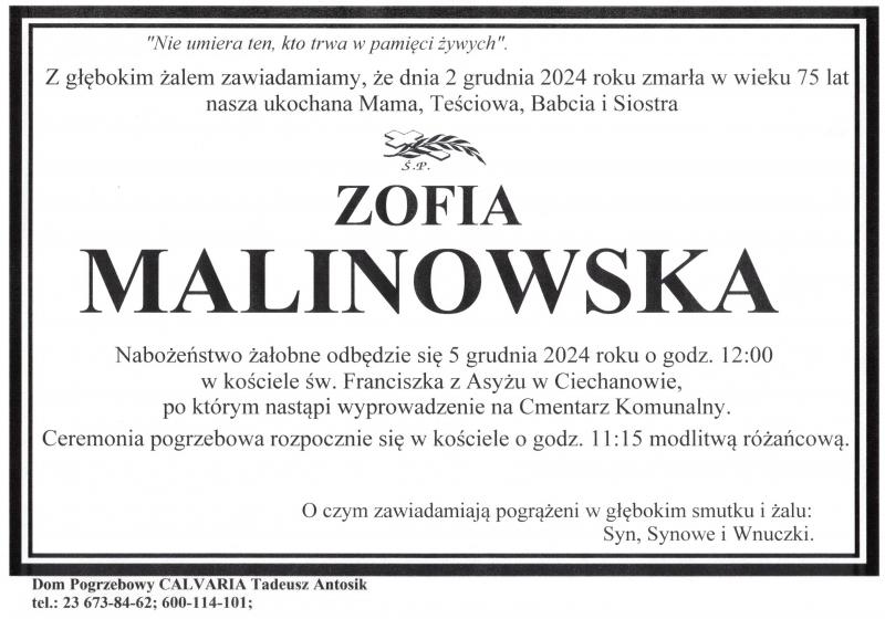 Zofia Malinowska