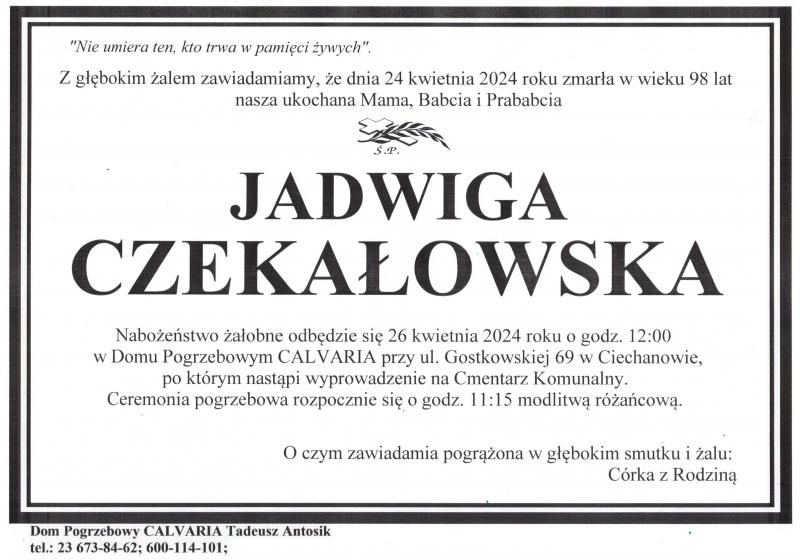 Jadwiga Czekałowska