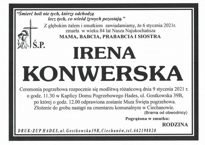 IRENA KONWERSKA
