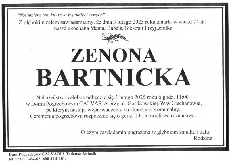 Zenona Bartnicka