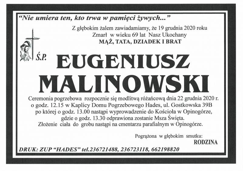 EUGENIUSZ MALINOWSKI