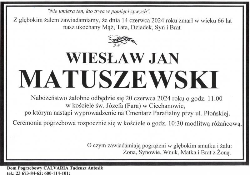 Wiesław Jan Matuszewski