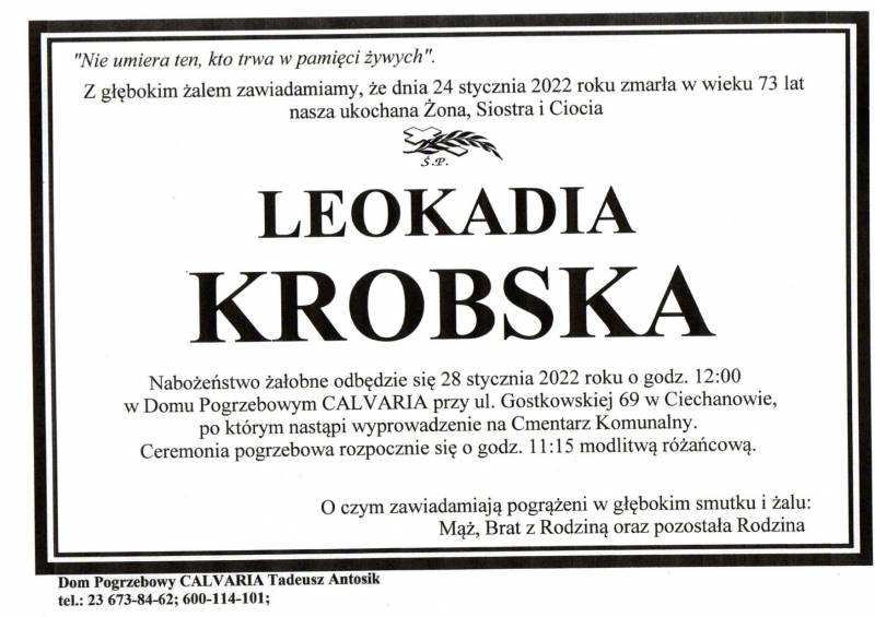 Leokadia Krobska