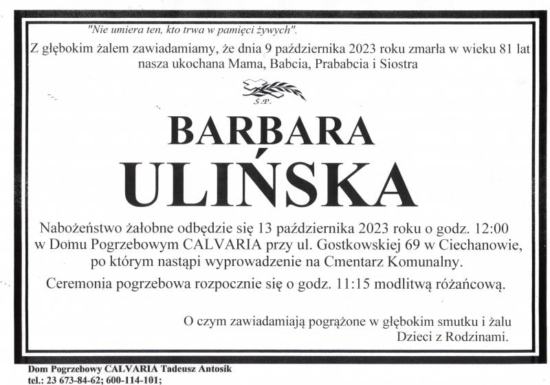Barbara Ulińska