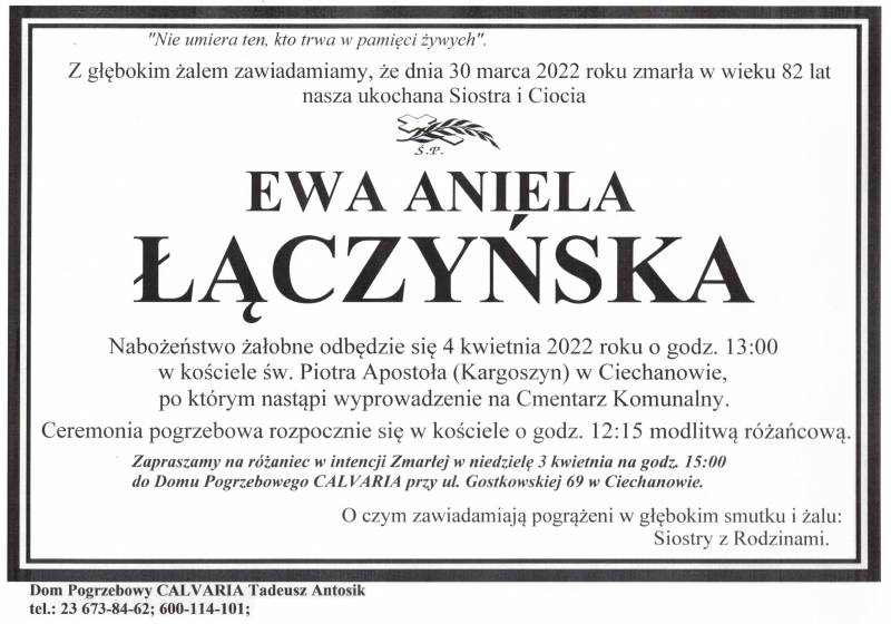Ewa Aniela Łączyńska