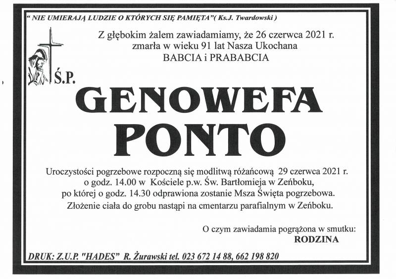 GENOWEFA PONTO