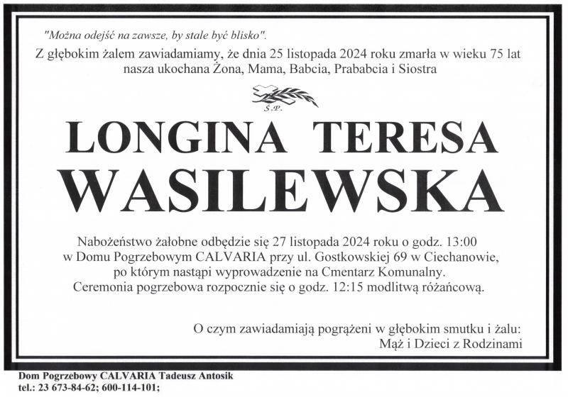 Longina Teresa Wasilewska
