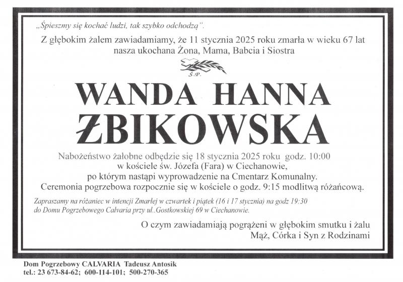 Wanda Hanna Żbikowska
