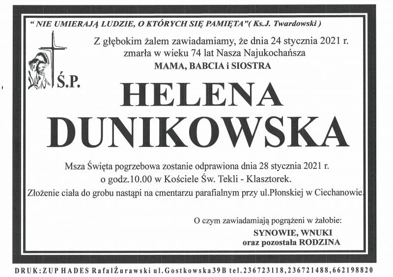 HELENA DUNIKOWSKA