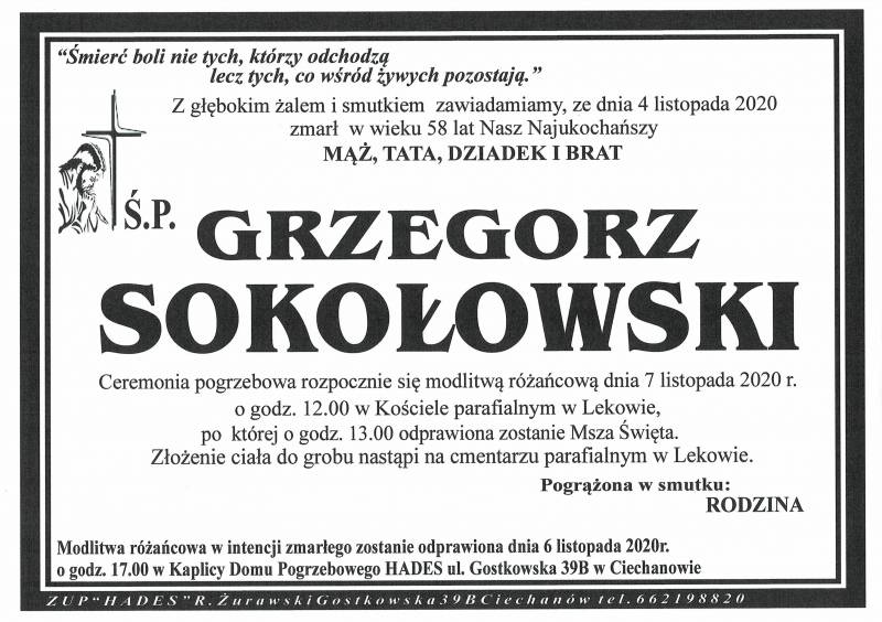 GRZEGORZ SOKOŁOWSKI