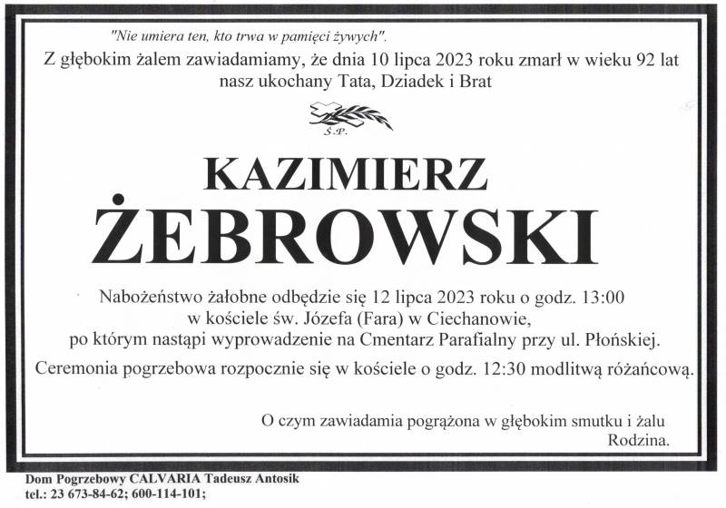 Kazimierz Żebrowski