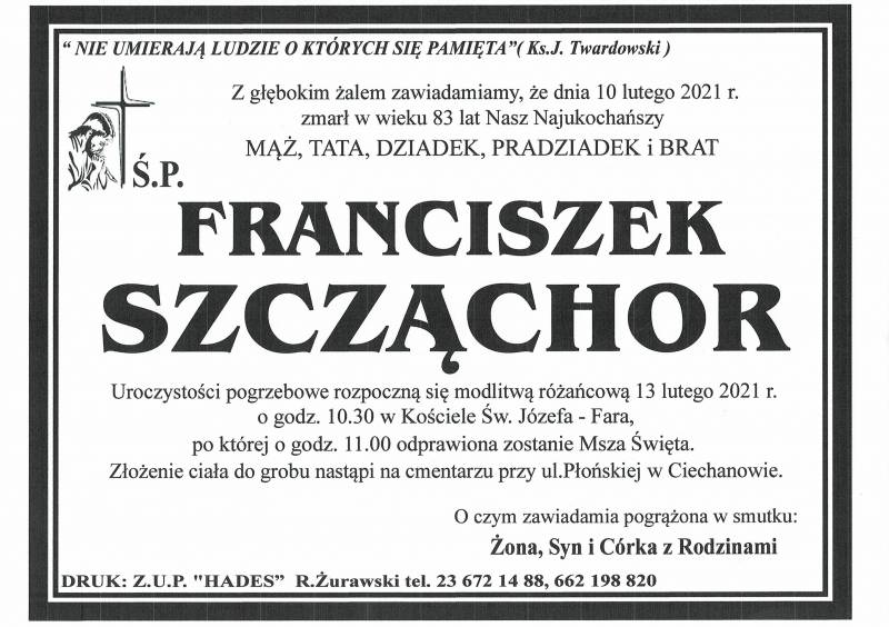 Franciszek Szcząchor