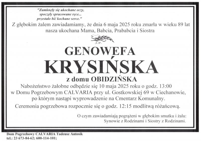 Genowefa Krysińska