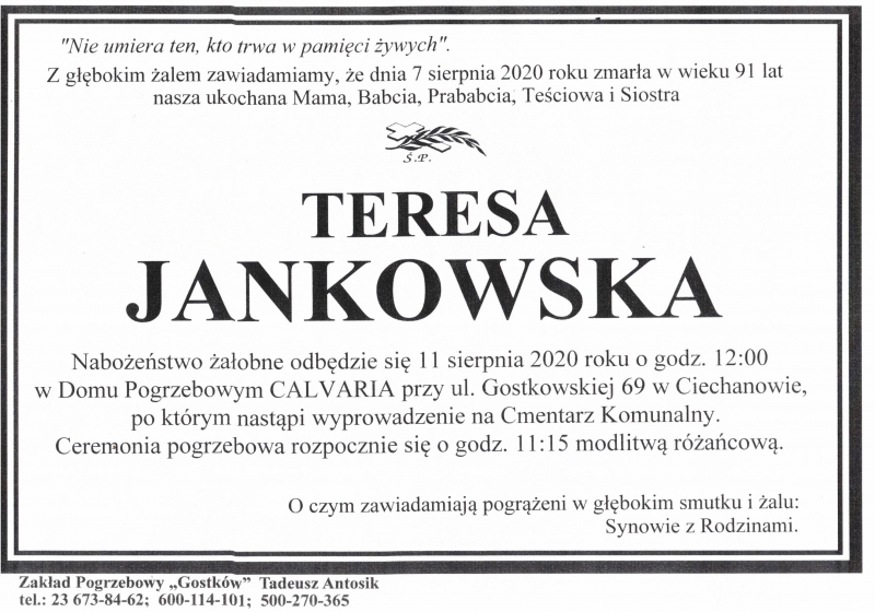 Teresa Jankowska