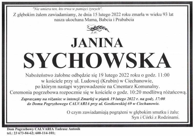 Janina Sychowska