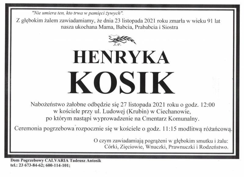 Henryka Kosik