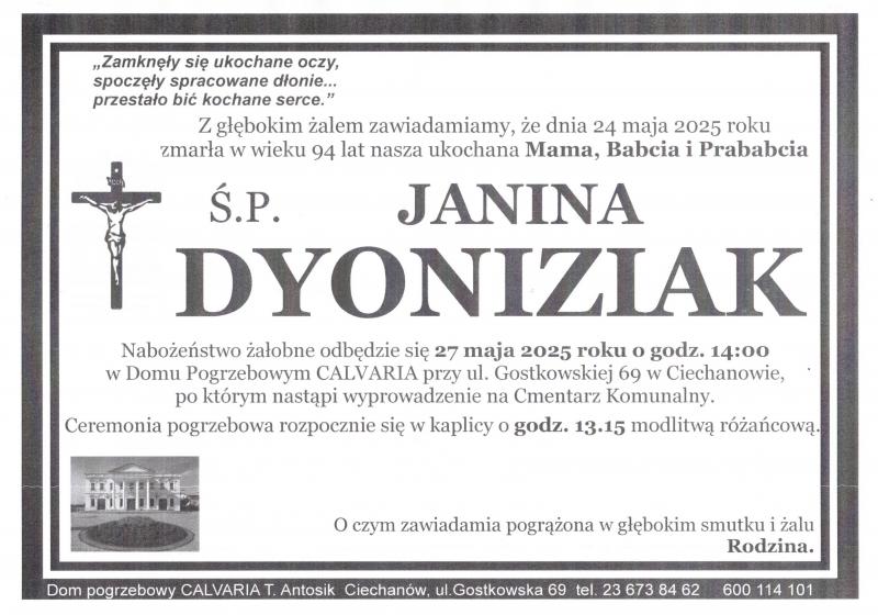 Janina Dyoniziak