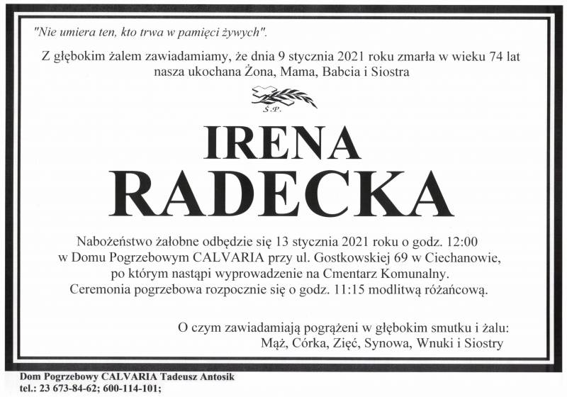 Irena Radecka