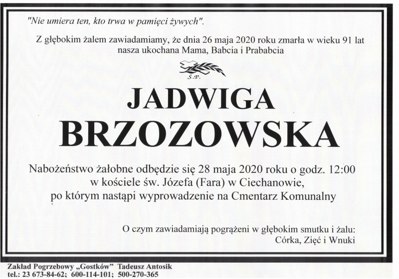 Jadwiga Brzozowska