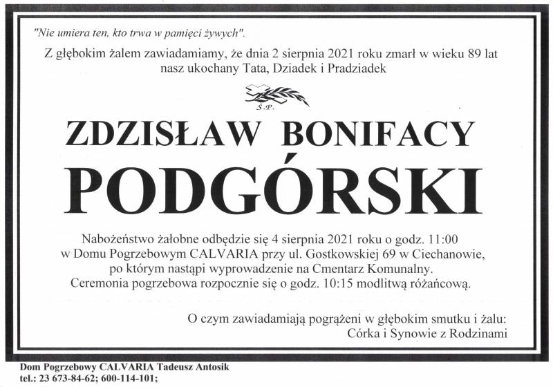 Zdzisław Bonifacy Podgórski