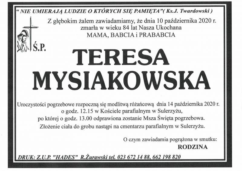 Teresa Mysiakowska