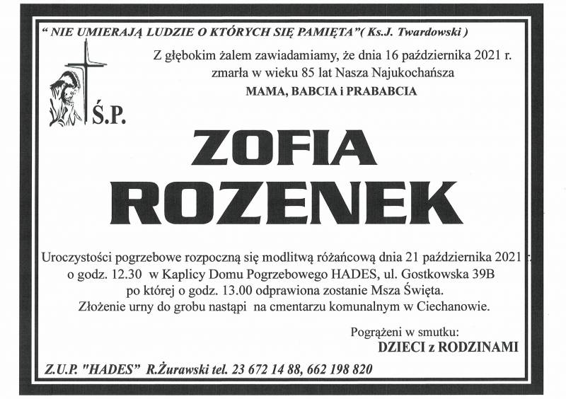 Zofia Rozenek