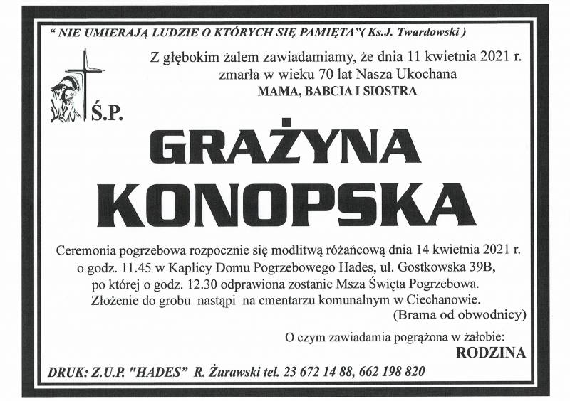 GRAZYNA KONOPSKA