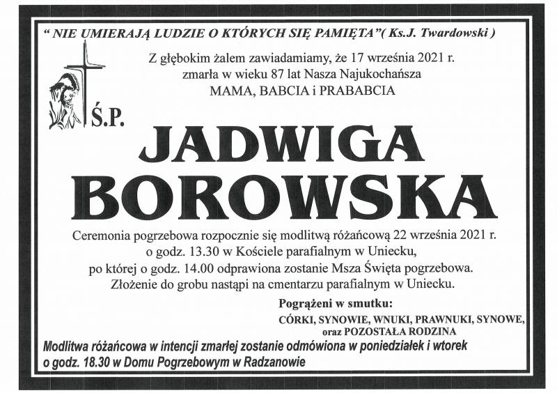 JADWIGA BOROWSKA
