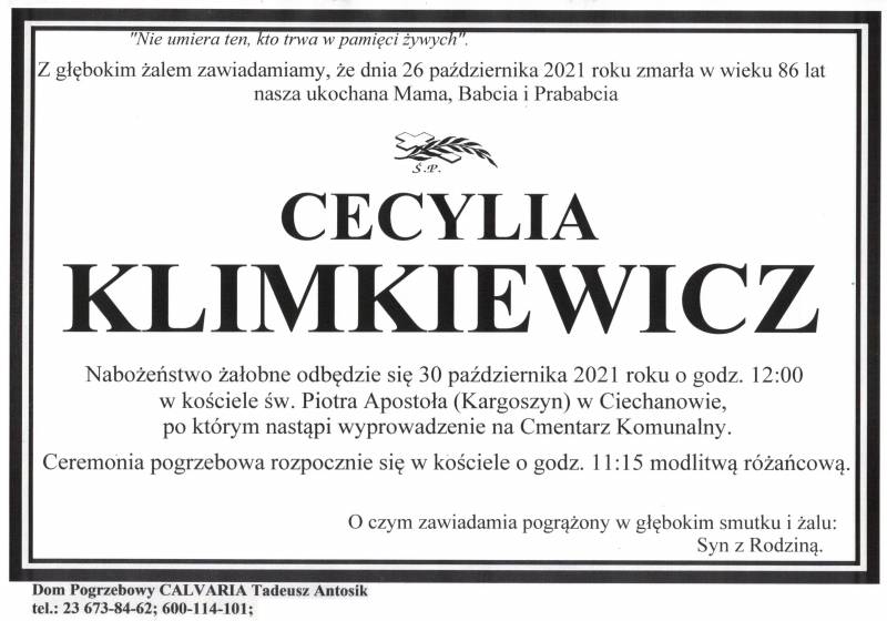 Cecylia Klimkiewicz