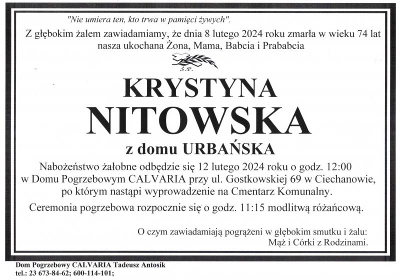Krystyna Nitowska