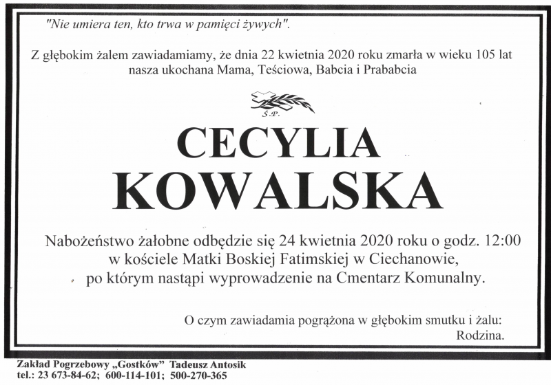 Cecylia Kowalska