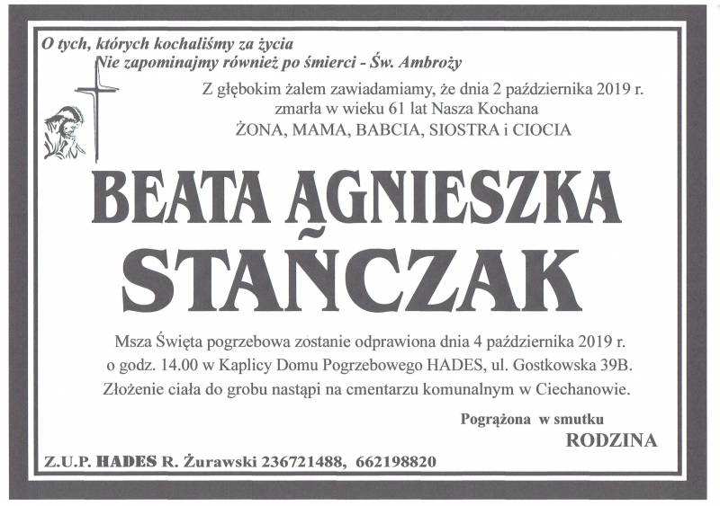 Beata Agnieszka Stańczak