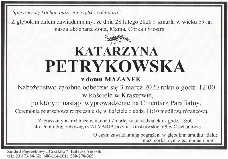 KATARZYNA PETRYKOWSKA