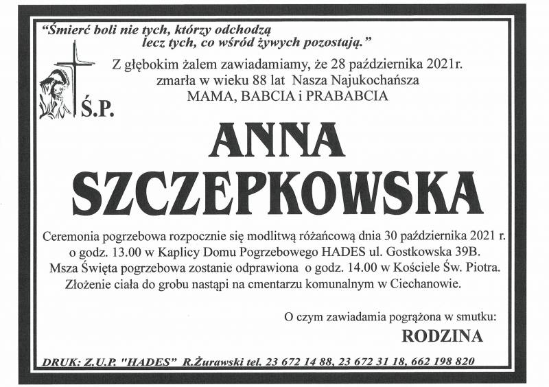 ANNA SZCZEPKOWSKA