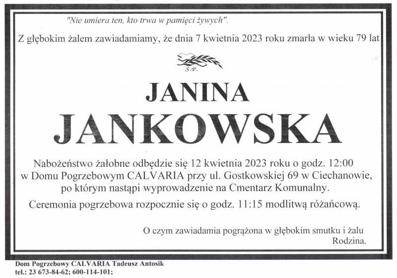 Janina Jankowska