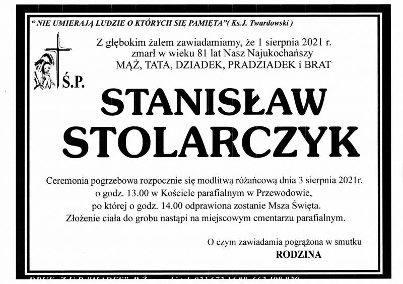STANISŁAW STOLARCZYK