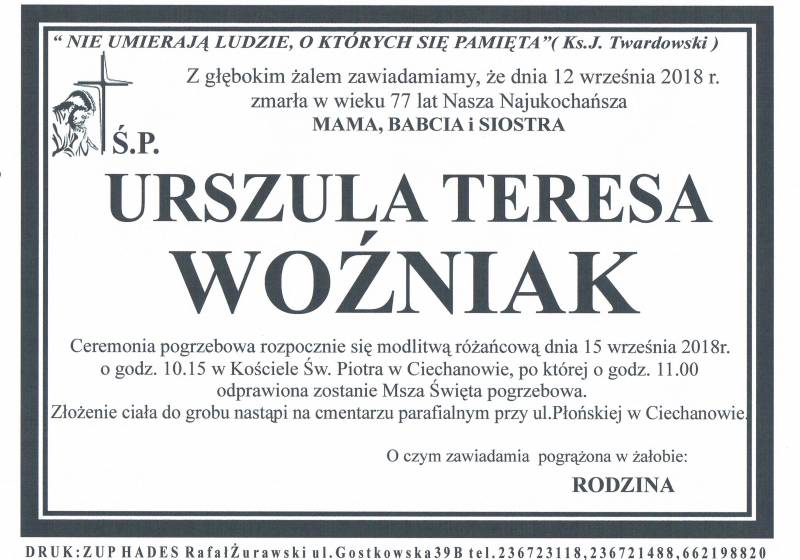 Urszula Teresa Woźniak