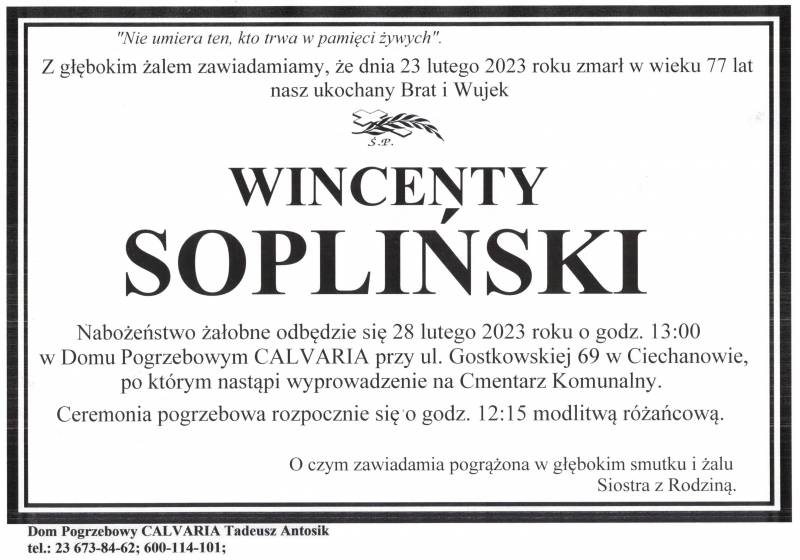 Wincenty Sopliński