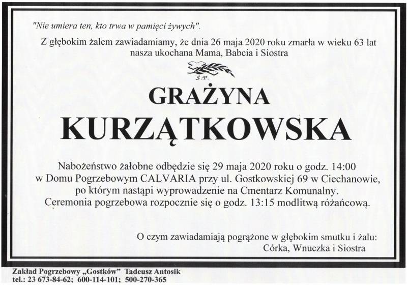 GRAŻYNA KURZĄTKOWSKA