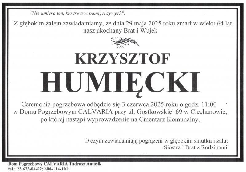 Krzysztof Humięcki