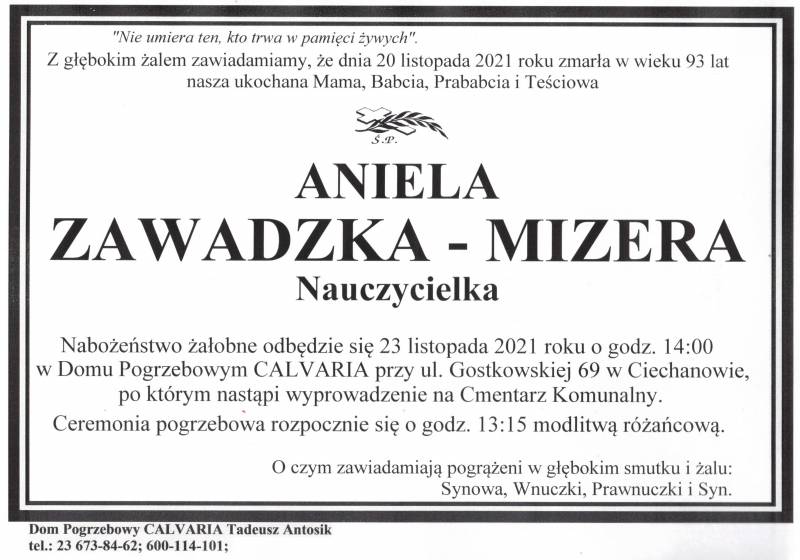 Aniela Zawadzka - Mizera