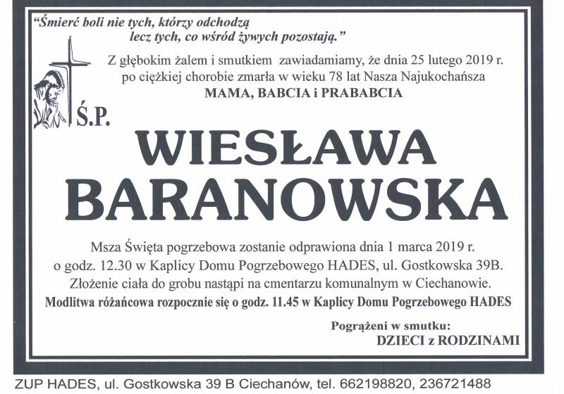 Wiesława Baranowska