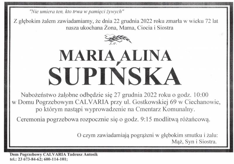 Maria Alina Supińska