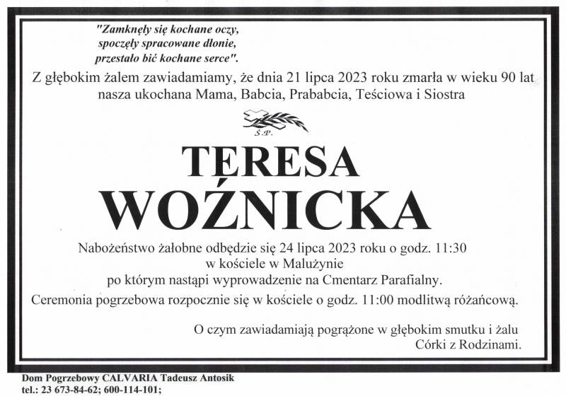 Teresa Woźnicka