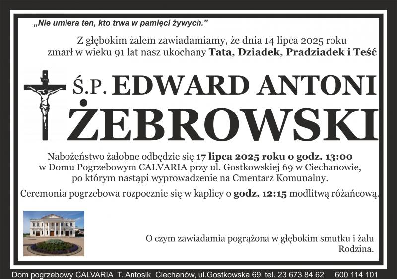 Edward Antoni Żebrowski