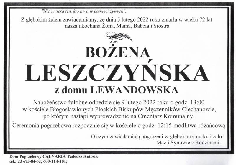 Bożena Leszczyńska